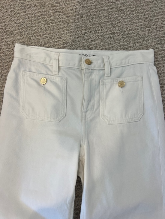 J.Crew White Relaxed Demi-Boot Jeans - Picture 2 of 5